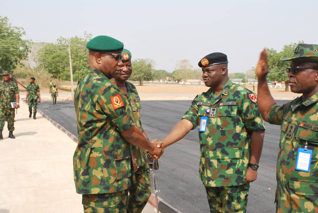 Commander TRADOC Nigeria Army Visits Nagwamatse Barracks … ..Commends Troops Doggedness