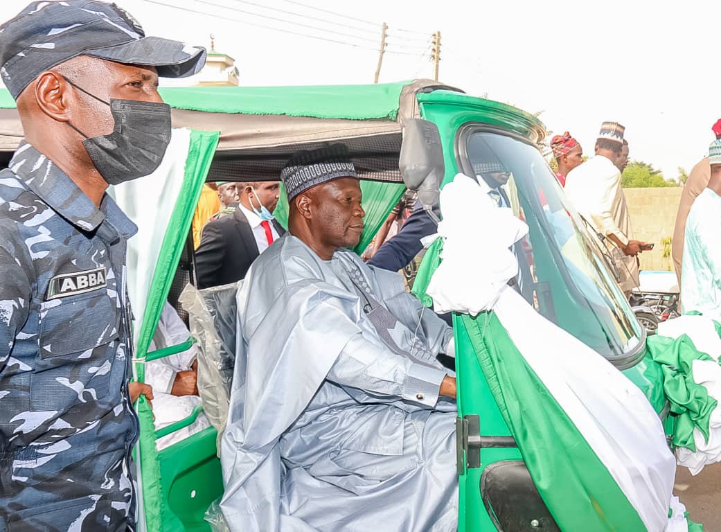 Youths Empowerment: Governor Inuwa Distributes 1,000 Tricycles To Keke-NAPEP Riders.