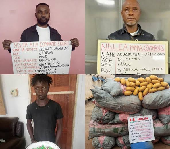 NDLEA intercepts Cocaine concealed in children duvets at MMIA Lagos.