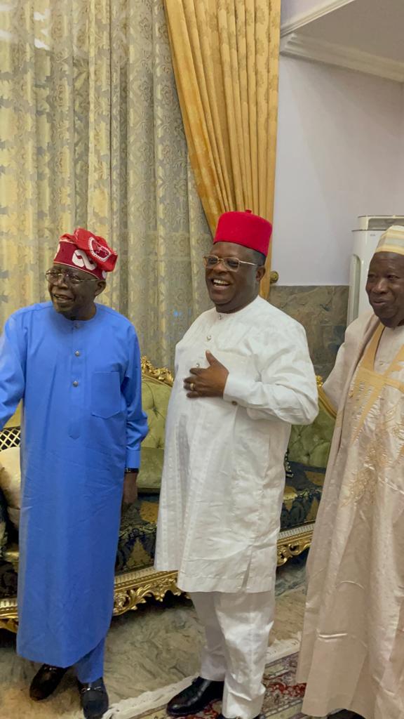 APC Convention: Tinubu visits Umahi.