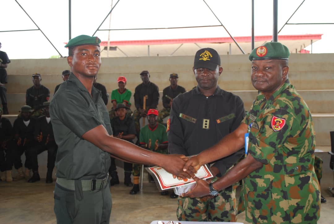 Nigerian Army Trains Correctional Service Armed Squad.