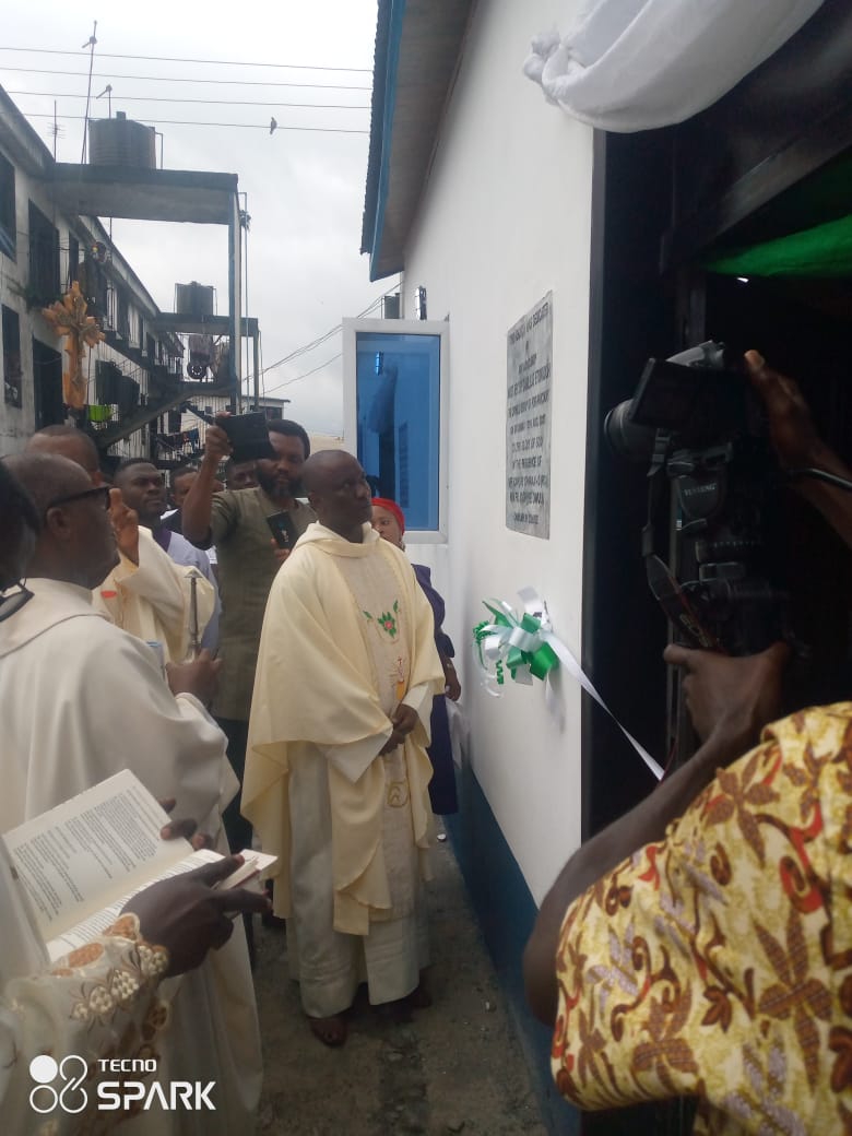Nigerian Navy Chaplain Services dedicate Borokiri Navy Barracks Catholic Parish Building.