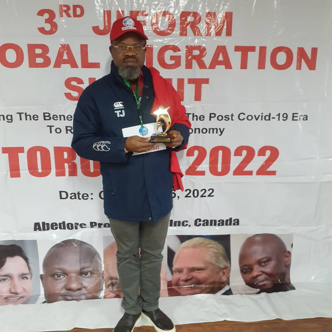 NUJ President Gets Award In Toronto, Demands Structure For Reporting Migration.