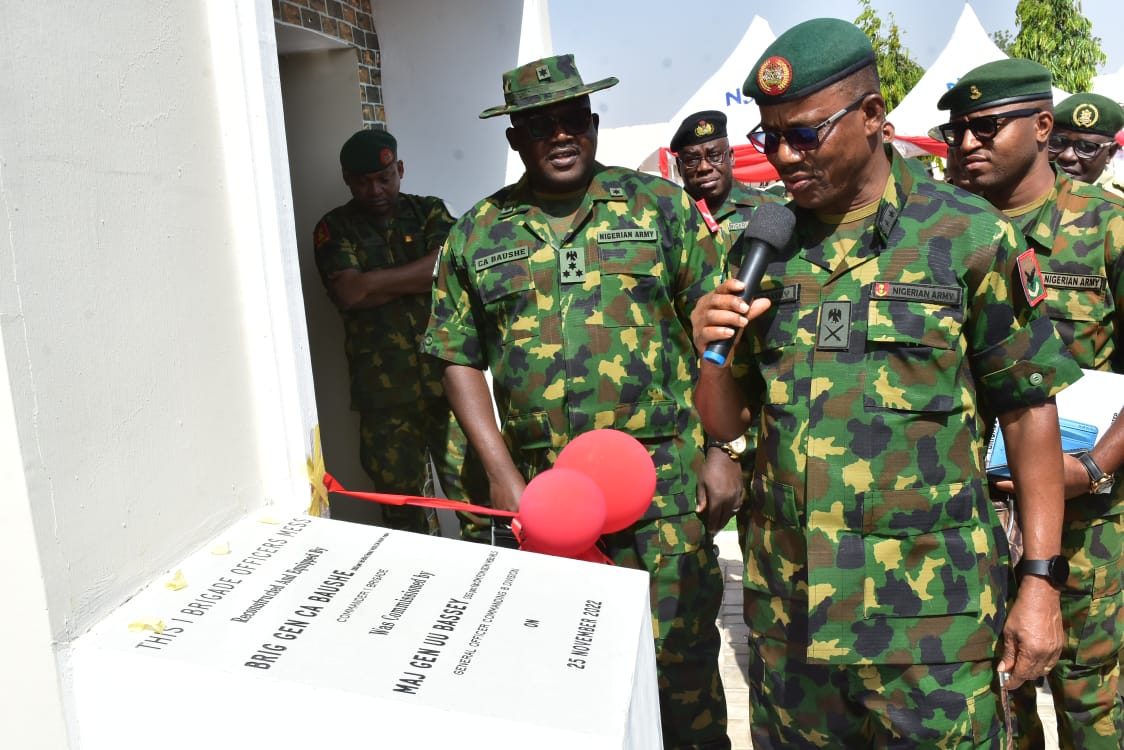 Re-Constructed 1 Brigade Officers’ Mess, Gusau, Commissioned As Commander Charges Officers’ To Sustain Mess Activities for Enhanced Regimentation.