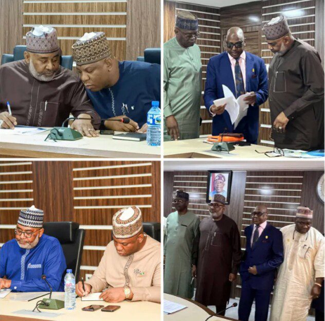 Nigeria’s Minister Of Steel Development And Minister Of State, Rub Minds With Heads Of Agencies Under Their Ministry.