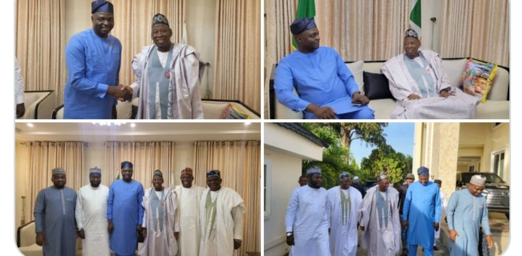 JUST IN: Ganduje Receives Newly Declared  Plateau Governor