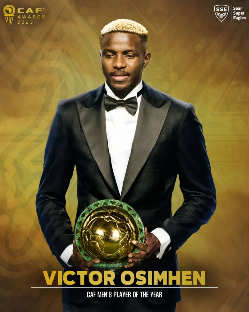 FG CONGRATULATES OSIMHEN, OSHOALA AND NNADOZIE ON CAF AWARDS TRIUMPH.