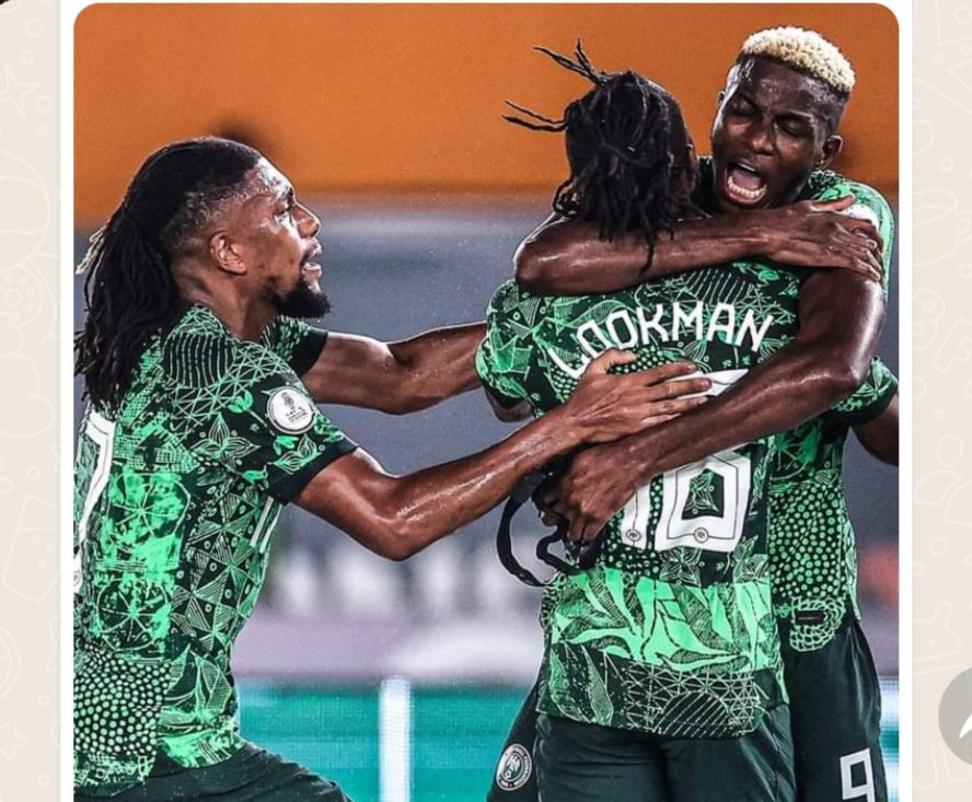 Breaking: Nigeria Advances to AFCON 2023 Semi final with 1:0 win against Angola.