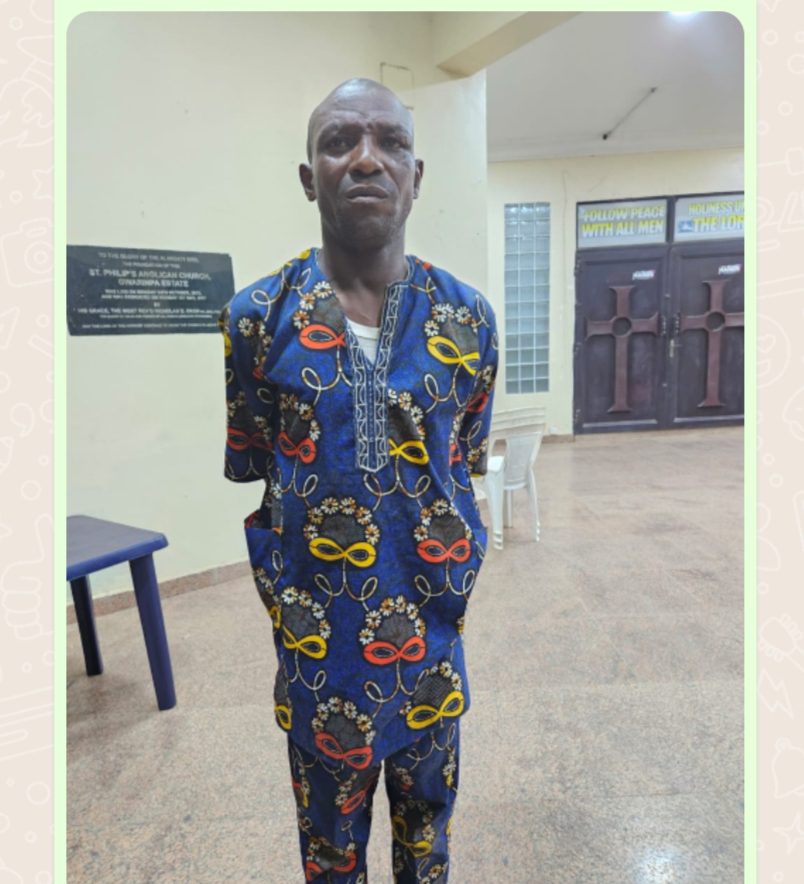JUST IN:Man who Specialises in Stealing Phones During Church Services Caught, Beaten.