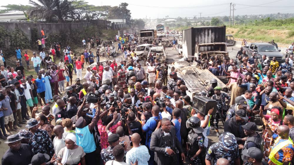 Gov. Fubara Pained By Aleto – Eleme  Fire Carnage