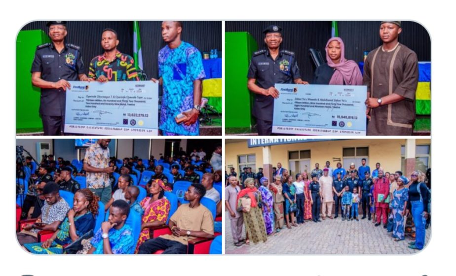 IGP PRESENTS INSURANCE CHEQUES TO FAMILIES OF FALLEN OFFICERS, UNVEILS POLICE INSURANCE CLAIM MANAGEMENT PORTAL