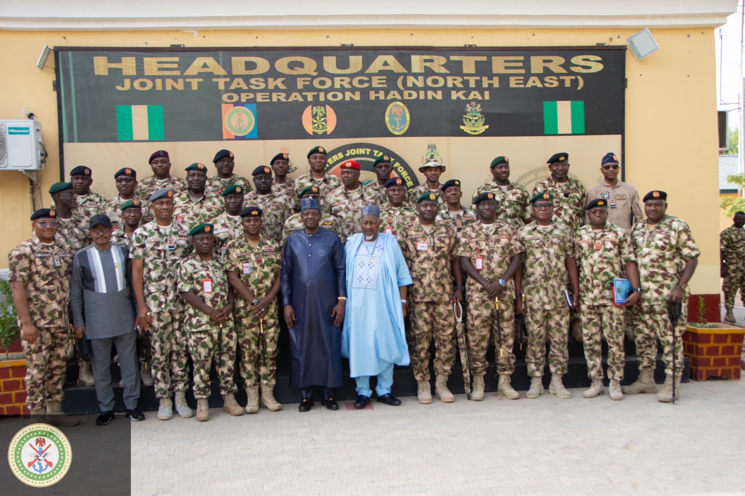 Defence Minister & Defence Chief Visit Troops in Front Line; Convey Tinubu’s Appreciation.
