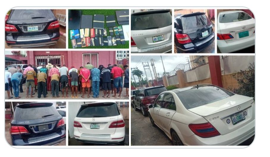 EFCC Arrests 35 Suspected Internet Fraudsters in Benin City.