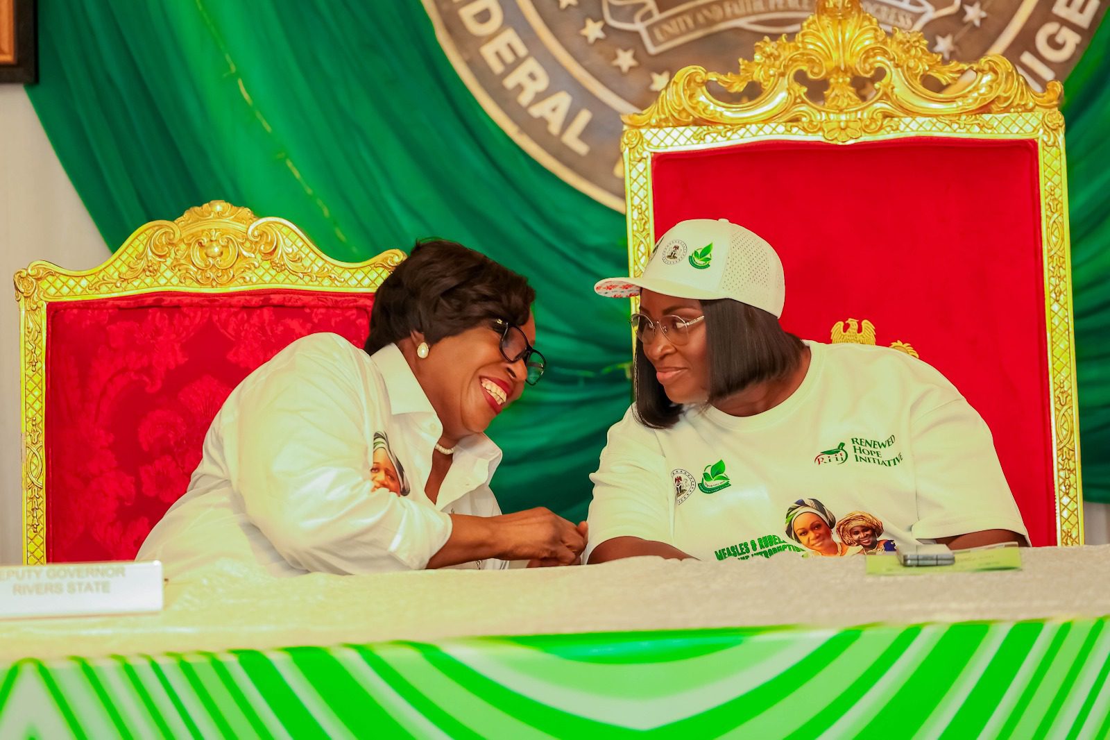 FIRST LADY CHARGES RHI BENEFICIARIES TO BUILD FOUNDATION FOR FOOD-SECURED NIGERIA