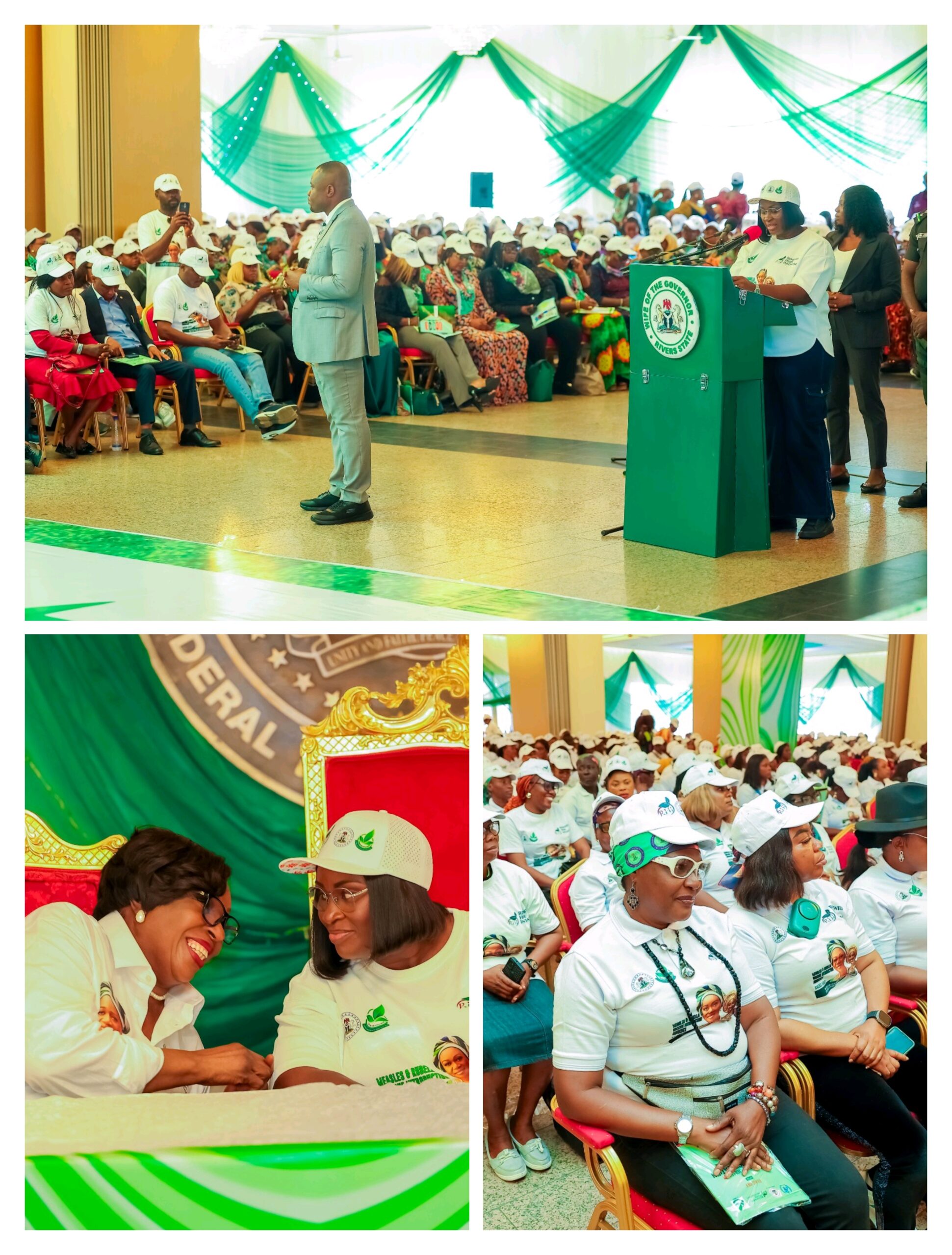 NIGERIA’S FIRST LADY FLAGS OFF RENEWED HOPE HEALTH INITIATIVE IN RIVERS