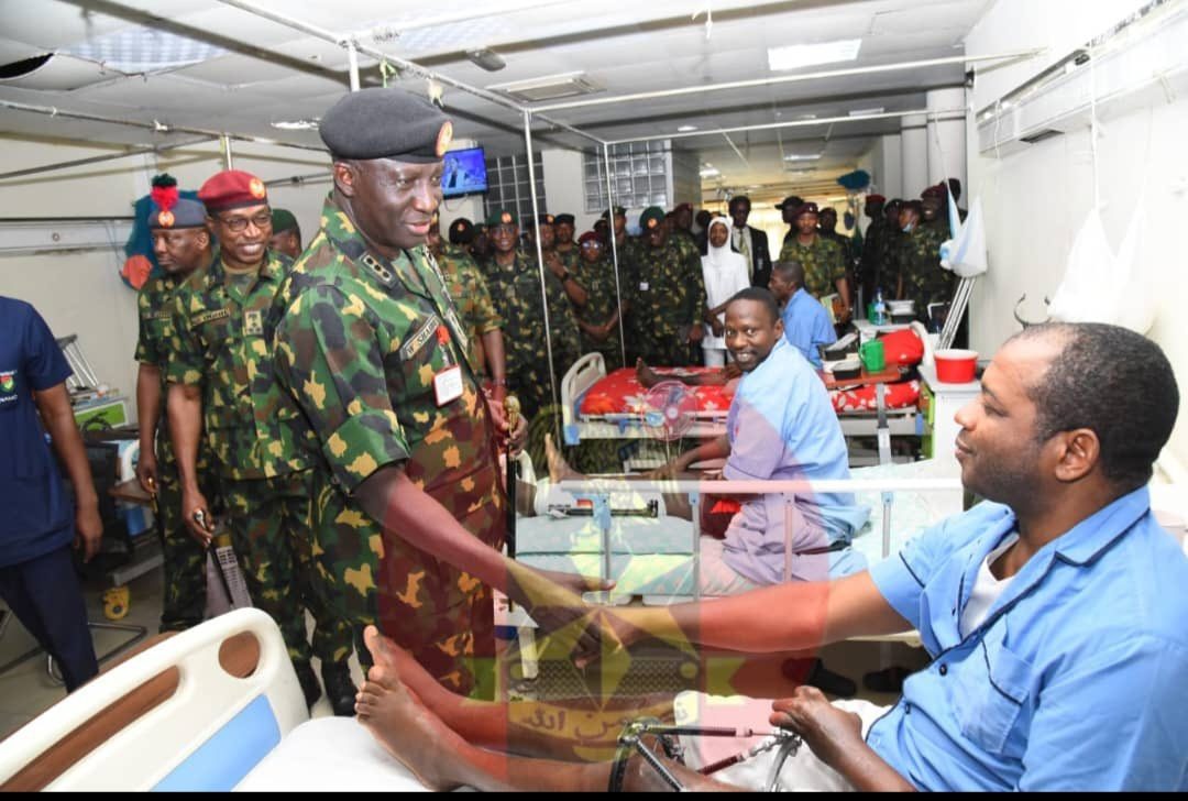 ARMY CHIEF VISITS INJURED TROOPS, ASSURES THEM OF ADEQUATE MEDICAL CARE