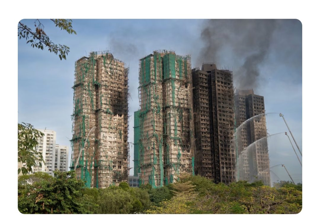 Death Toll in Hong Kong Highrise Buildings Fire Rises To 55.